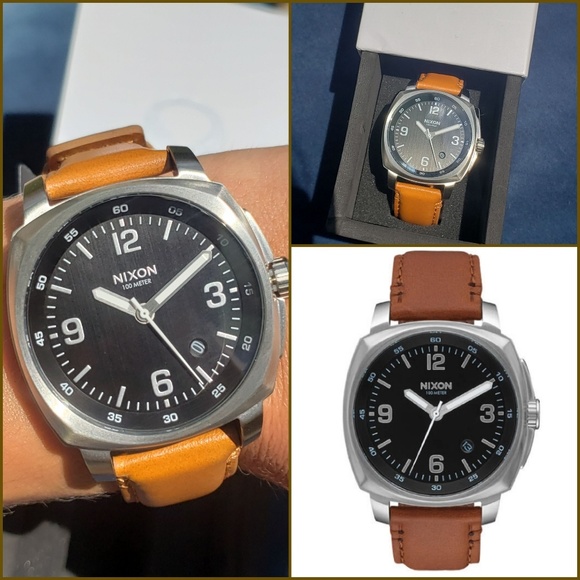 Nixon Other - Nixon THE CHARGER leather/stainless watch unisex